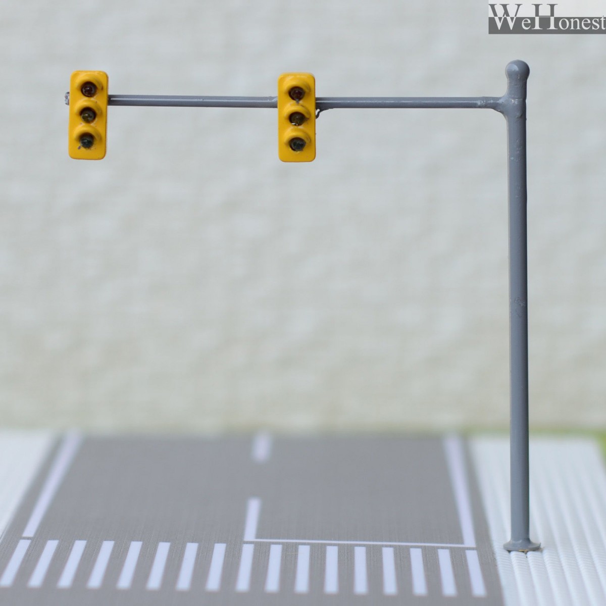 1 x HO / OO traffic light signal LED model train crossing walk Street sign #V2B3